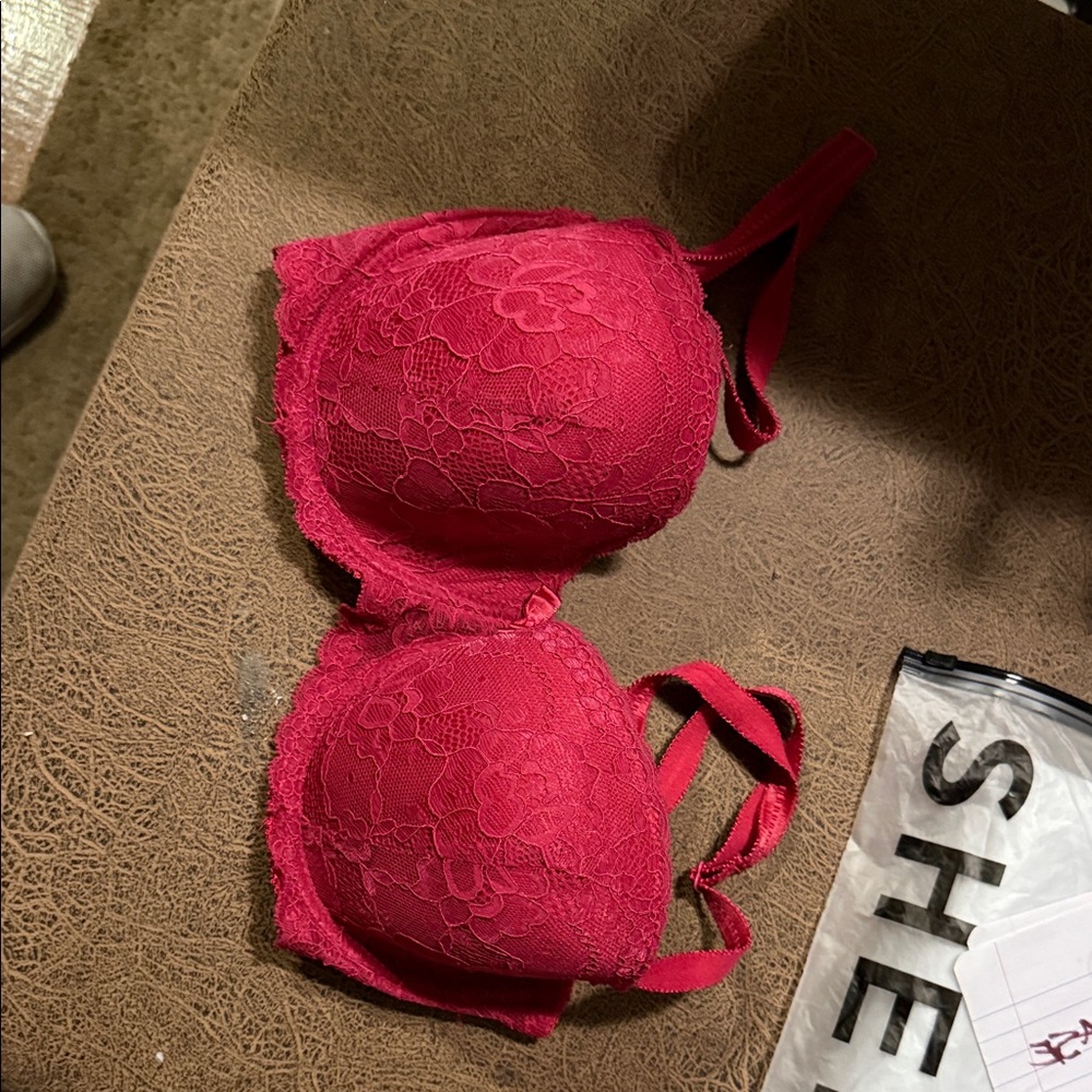 Secret Possessions Vibrant Red Lace Bra